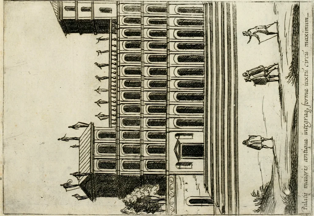 An illustration from Aedificiorum et ruinarum Romae ex antiquis atque hodiernis monimentis liber primus[-seco[n]dus], 1649, leaf 30