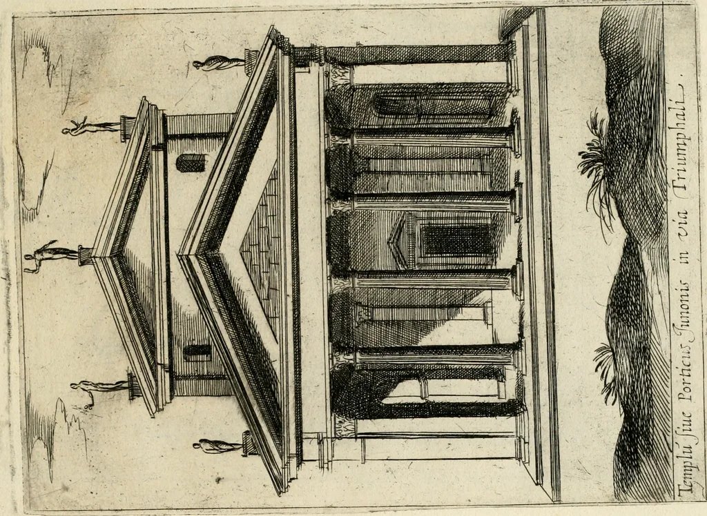 An illustration from Aedificiorum et ruinarum Romae ex antiquis atque hodiernis monimentis liber primus[-seco[n]dus], 1649, leaf 36