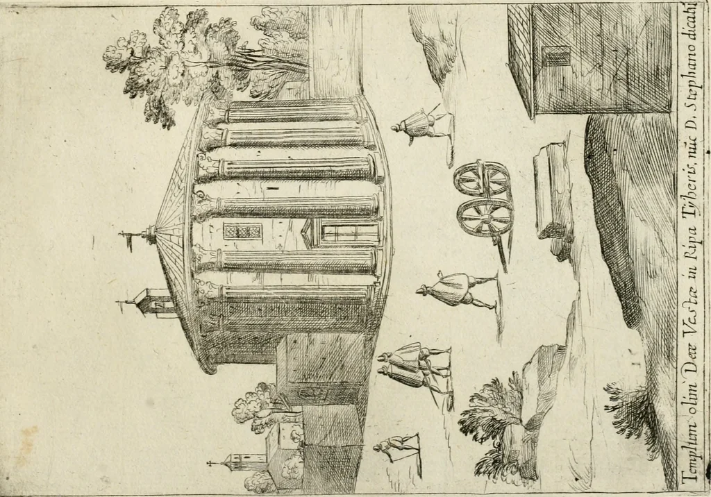 An illustration from Aedificiorum et ruinarum Romae ex antiquis atque hodiernis monimentis liber primus[-seco[n]dus], 1649, leaf 40