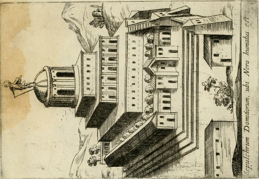 An illustration from Aedificiorum et ruinarum Romae ex antiquis atque hodiernis monimentis liber primus[-seco[n]dus], 1649, leaf 50