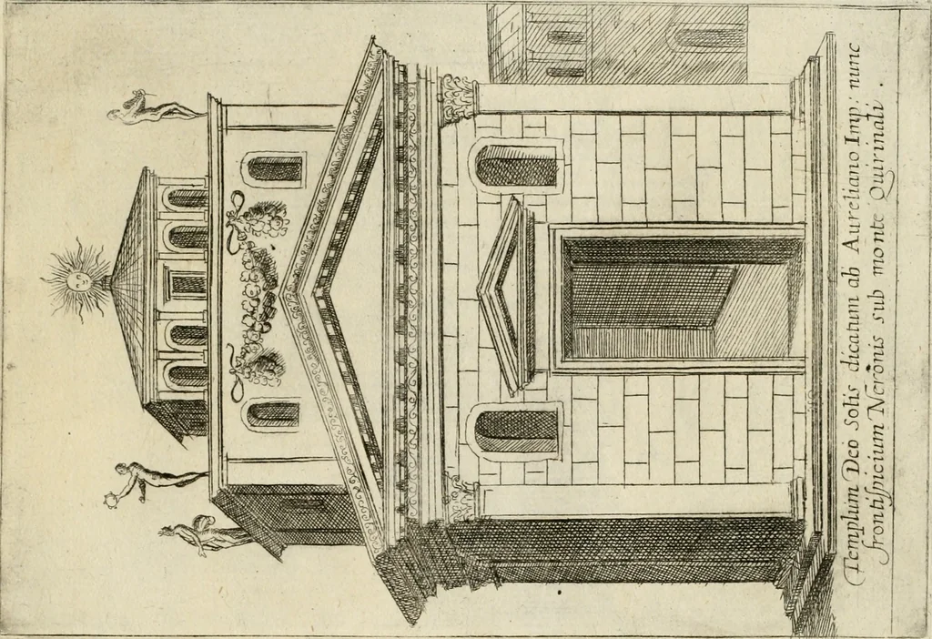An illustration from Aedificiorum et ruinarum Romae ex antiquis atque hodiernis monimentis liber primus[-seco[n]dus], 1649, leaf 58