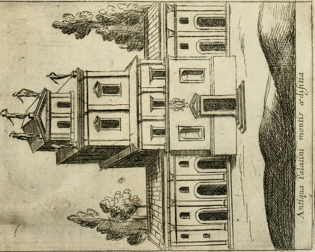 An illustration from Aedificiorum et ruinarum Romae ex antiquis atque hodiernis monimentis liber primus[-seco[n]dus], 1649, leaf 60