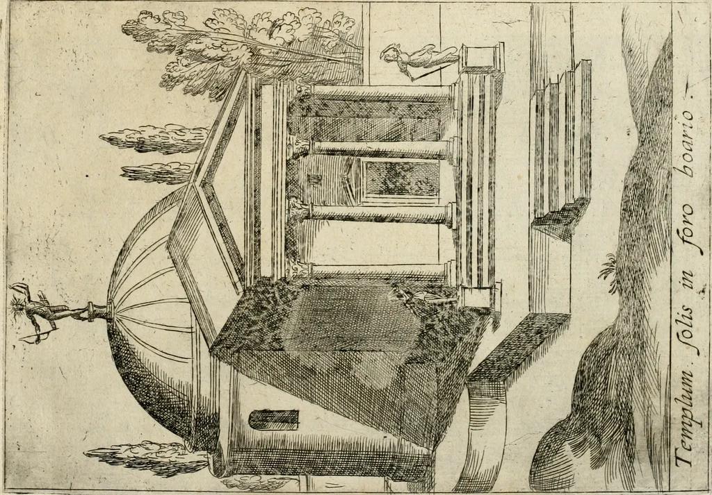 An illustration from Aedificiorum et ruinarum Romae ex antiquis atque hodiernis monimentis liber primus[-seco[n]dus], 1649, leaf 66