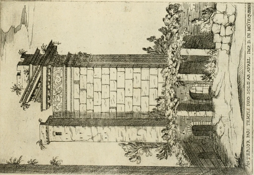 An illustration from Aedificiorum et ruinarum Romae ex antiquis atque hodiernis monimentis liber primus[-seco[n]dus], 1649, leaf 68