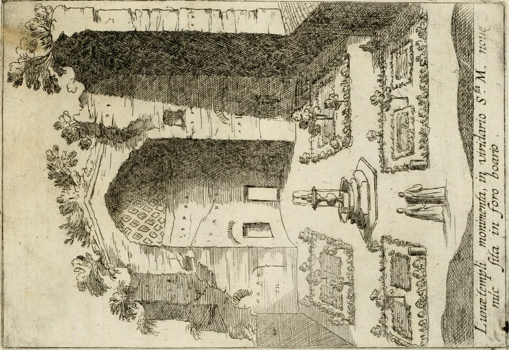 An illustration from Aedificiorum et ruinarum Romae ex antiquis atque hodiernis monimentis liber primus[-seco[n]dus], 1649, leaf 70