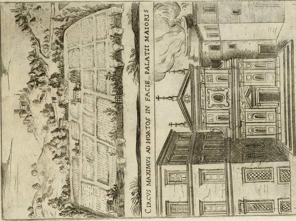 An illustration from Aedificiorum et ruinarum Romae ex antiquis atque hodiernis monimentis liber primus[-seco[n]dus], 1649, leaf 74