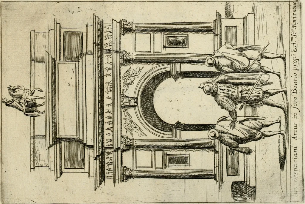 An illustration from Aedificiorum et ruinarum Romae ex antiquis atque hodiernis monimentis liber primus[-seco[n]dus], 1649, leaf 78