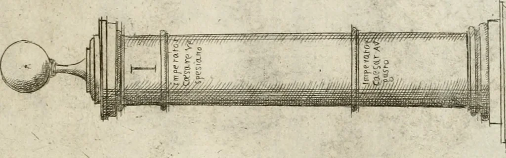 An illustration from Aedificiorum et ruinarum Romae ex antiquis atque hodiernis monimentis liber primus[-seco[n]dus], 1649, leaf 8