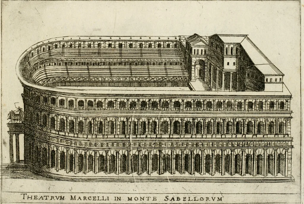 An illustration from Aedificiorum et ruinarum Romae ex antiquis atque hodiernis monimentis liber primus[-seco[n]dus], 1649, leaf 90