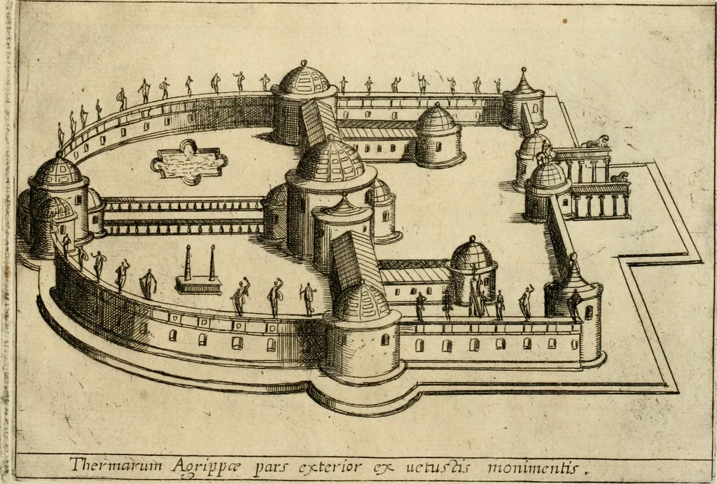 An illustration from Aedificiorum et ruinarum Romae ex antiquis atque hodiernis monimentis liber primus[-seco[n]dus], 1649, leaf 92