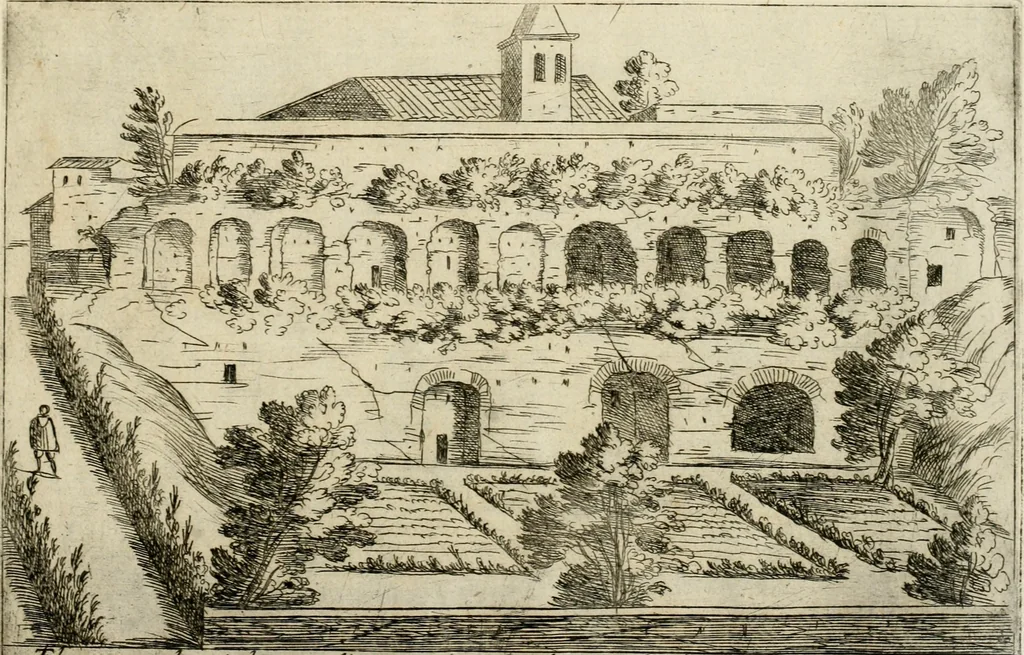 An illustration from Aedificiorum et ruinarum Romae ex antiquis atque hodiernis monimentis liber primus[-seco[n]dus], 1649, leaf 96