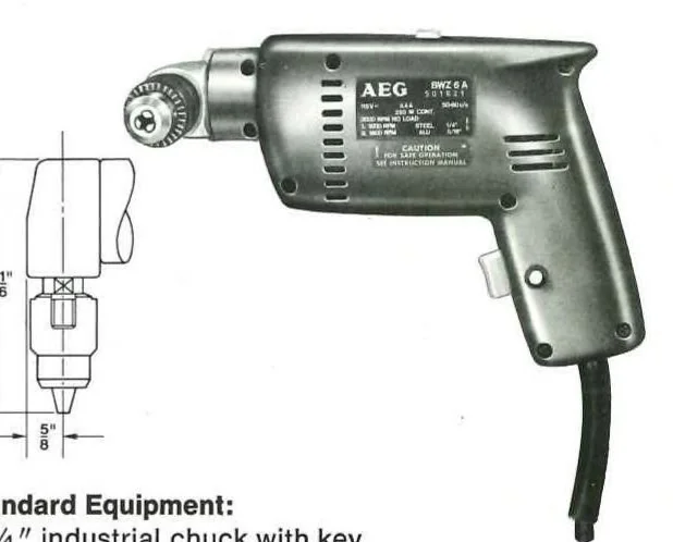 An illustration from AEG Heavy Duty Power Tools 1977, 1977, leaf 11