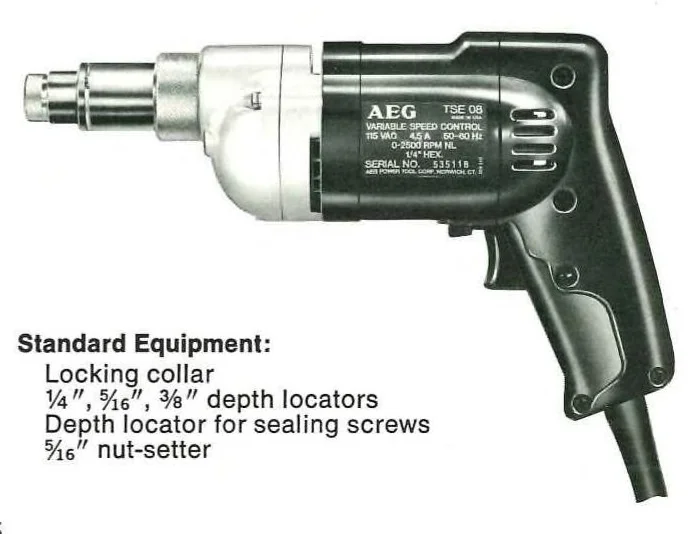 An illustration from AEG Heavy Duty Power Tools 1977, 1977, leaf 34