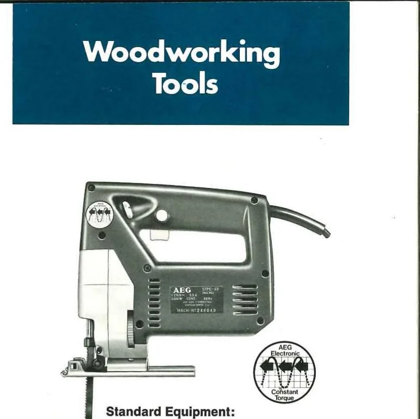 An illustration from AEG Heavy Duty Power Tools 1977, 1977, leaf 6