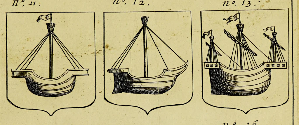 An illustration from Aeloude en hedendaegsche scheeps-bouw en bestier: : waer in wijtloopigh wert verhandelt de wijze van scheeps-timmeren, by Grieken en Romeynen: scheeps-oeffeningen, strijden, tucht, straffe, wetten, en gewoonten. Beneffens evenmatige grootheden van schepen onses tijts, ontleet in alle hare deelen: verschil van bouwen tusschen uitheemschen en onzen landaert, Indisch vaertuygh: galey-bouw: hedendaegsche scheeps-plichten: verrijckt met een reex verklaerde zee-mans spreeck-woorden en benamingen. Doorgaens mit vele kopere platen., 1671, leaf 793