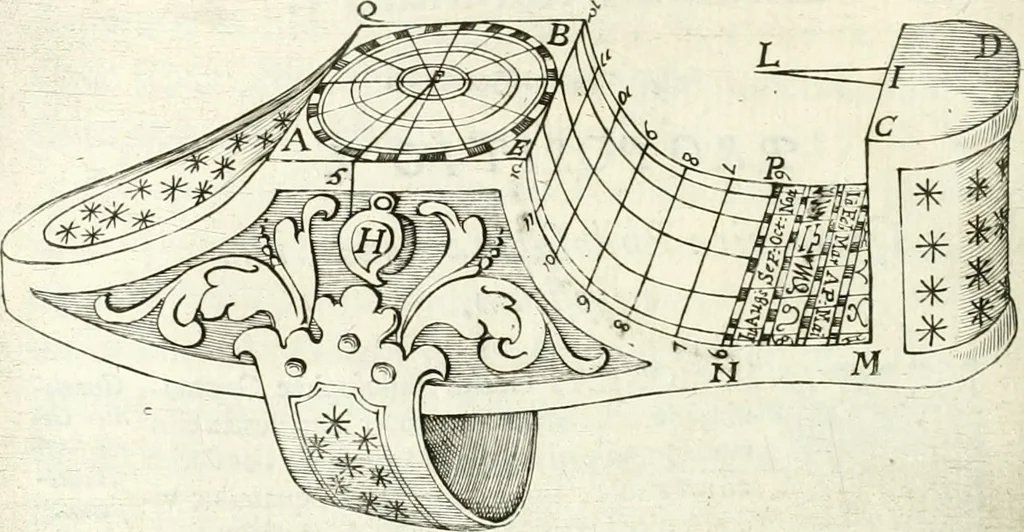 An illustration from Aerarium philosophiae mathematicae : in quo elementa philosophiae geometricae de planis, curuis, & solidis figuris applicata et ornata ... in tres tomos distributa sunt : intercessere ingeniosae inuentionis exodia horaria ..., 1648, leaf 489