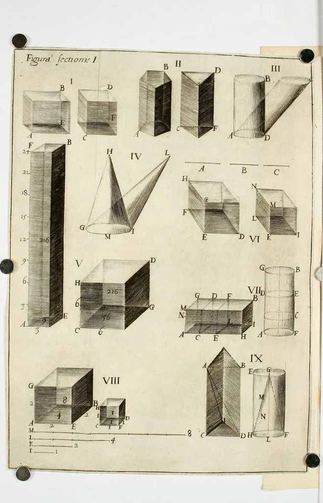 An illustration from Aerarium philosophiae mathematicae : in quo elementa philosophiae geometricae de planis, curuis, & solidis figuris applicata et ornata ... in tres tomos distributa sunt : intercessere ingeniosae inuentionis exodia horaria ..., 1648, leaf 478