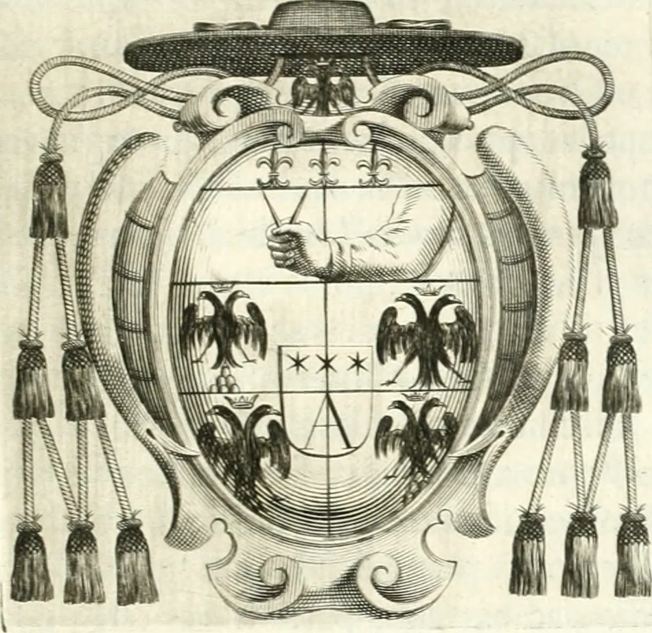 An illustration from Aerarium philosophiae mathematicae : in quo elementa philosophiae geometricae de planis, curuis, & solidis figuris applicata et ornata ... in tres tomos distributa sunt : intercessere ingeniosae inuentionis exodia horaria ..., 1648, leaf 596