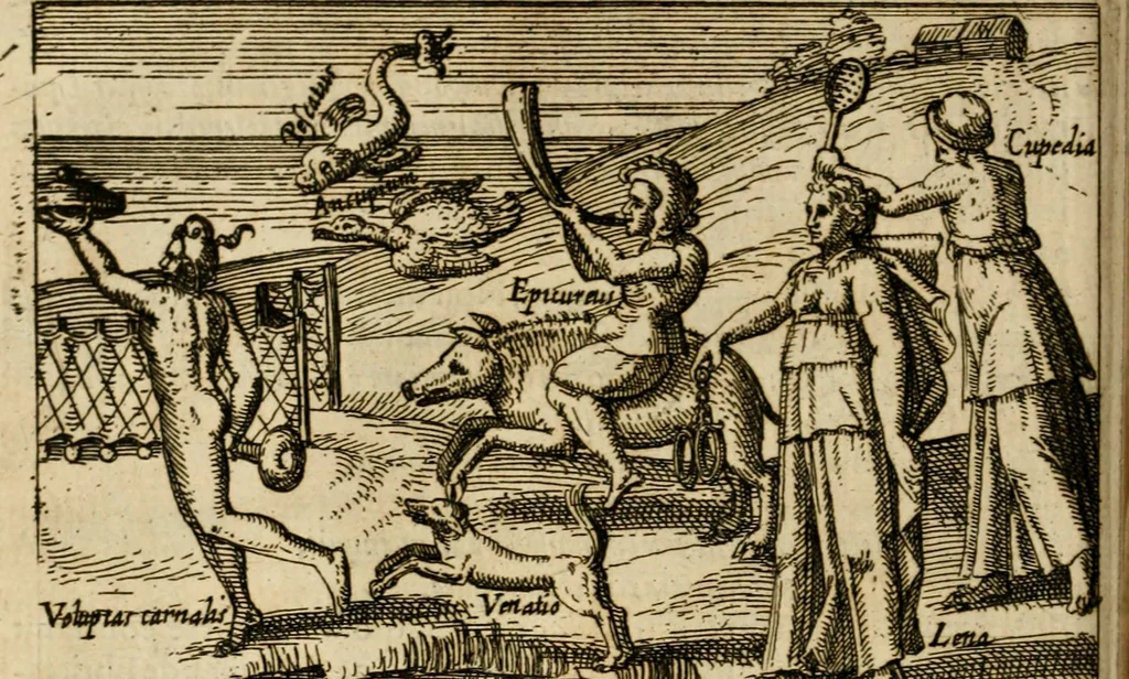 An illustration from Aereoplastes theo-sophicus, sive, Eicones mysticae : rarâ solertiâ, ac sagacitate singulari effictae, eaqu[ue] aere incisae ..., 1620, leaf 107