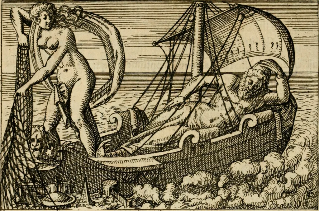 An illustration from Aereoplastes theo-sophicus, sive, Eicones mysticae : rarâ solertiâ, ac sagacitate singulari effictae, eaqu[ue] aere incisae ..., 1620, leaf 121