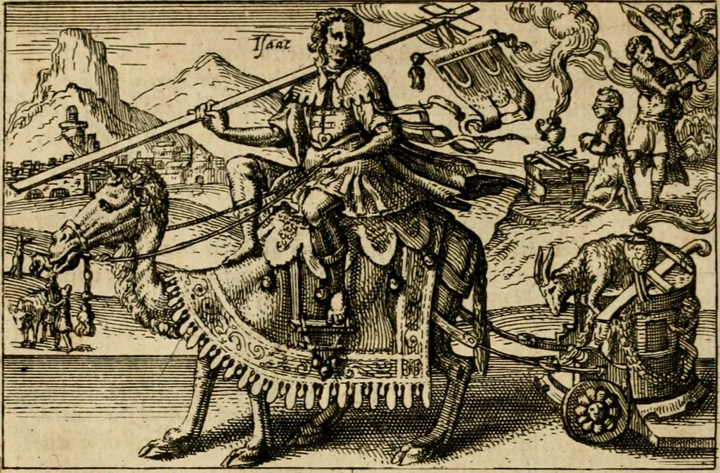 An illustration from Aereoplastes theo-sophicus, sive, Eicones mysticae : rarâ solertiâ, ac sagacitate singulari effictae, eaqu[ue] aere incisae ..., 1620, leaf 143