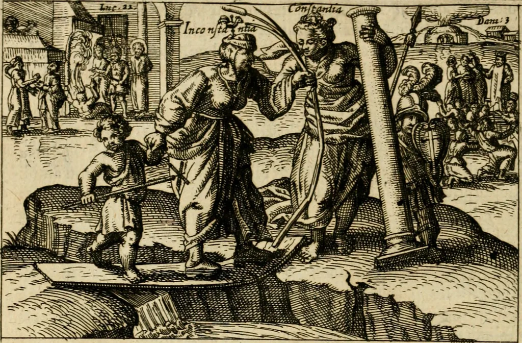 An illustration from Aereoplastes theo-sophicus, sive, Eicones mysticae : rarâ solertiâ, ac sagacitate singulari effictae, eaqu[ue] aere incisae ..., 1620, leaf 181