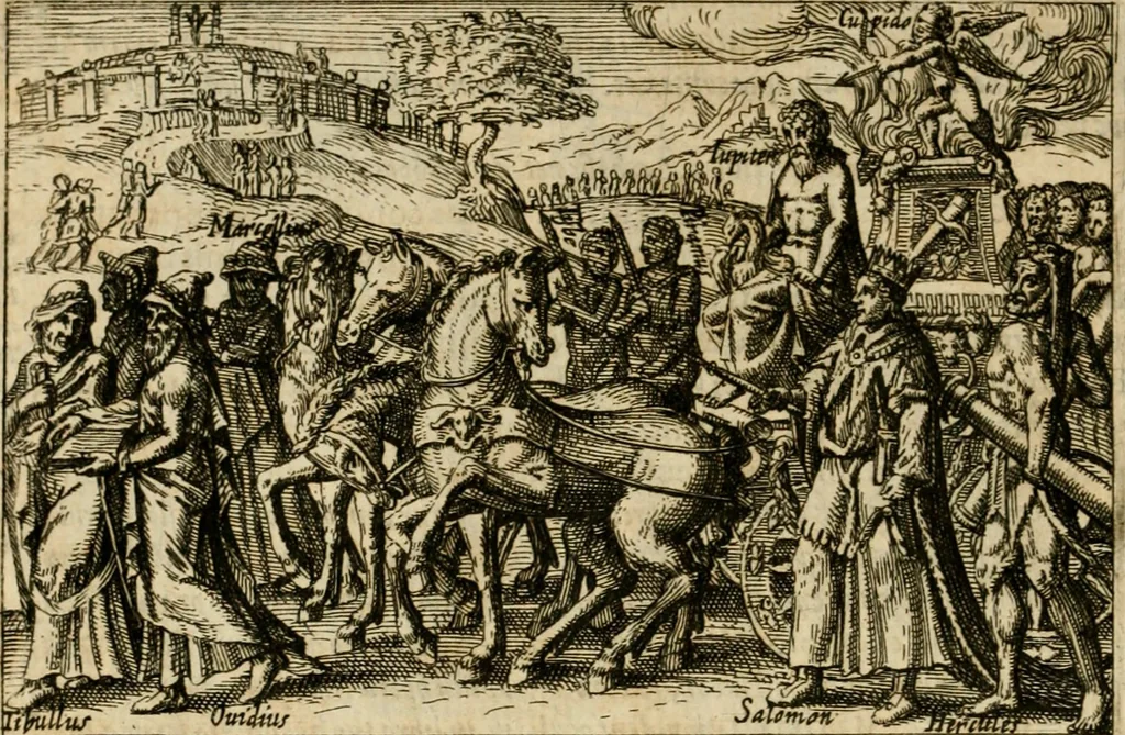 An illustration from Aereoplastes theo-sophicus, sive, Eicones mysticae : rarâ solertiâ, ac sagacitate singulari effictae, eaqu[ue] aere incisae ..., 1620, leaf 205