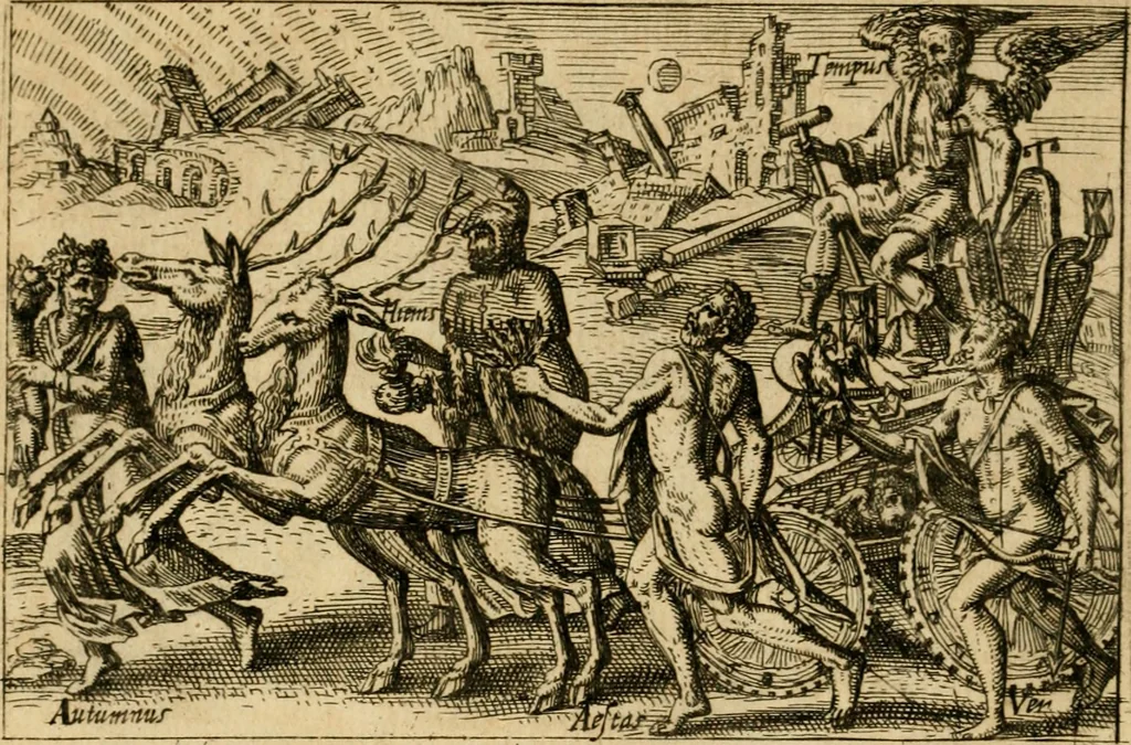 An illustration from Aereoplastes theo-sophicus, sive, Eicones mysticae : rarâ solertiâ, ac sagacitate singulari effictae, eaqu[ue] aere incisae ..., 1620, leaf 213