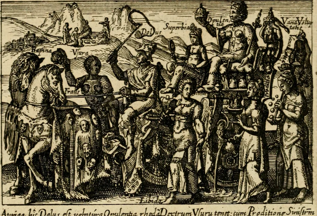 An illustration from Aereoplastes theo-sophicus, sive, Eicones mysticae : rarâ solertiâ, ac sagacitate singulari effictae, eaqu[ue] aere incisae ..., 1620, leaf 23