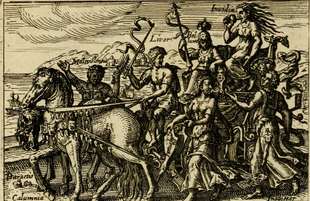 An illustration from Aereoplastes theo-sophicus, sive, Eicones mysticae : rarâ solertiâ, ac sagacitate singulari effictae, eaqu[ue] aere incisae ..., 1620, leaf 27