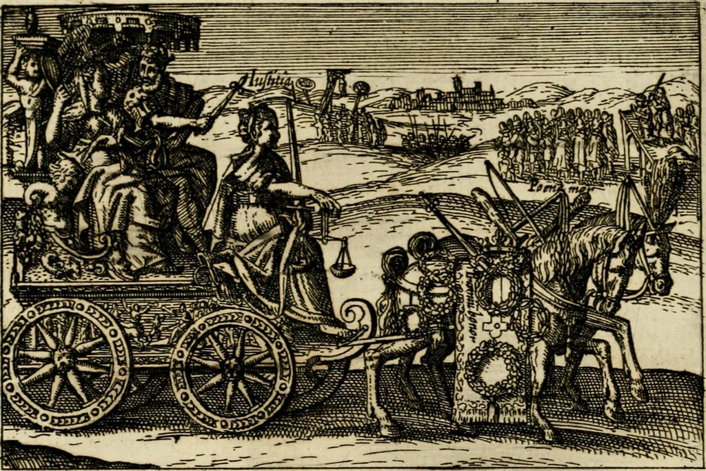 An illustration from Aereoplastes theo-sophicus, sive, Eicones mysticae : rarâ solertiâ, ac sagacitate singulari effictae, eaqu[ue] aere incisae ..., 1620, leaf 39