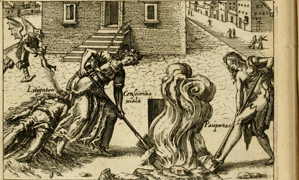An illustration from Aereoplastes theo-sophicus, sive, Eicones mysticae : rarâ solertiâ, ac sagacitate singulari effictae, eaqu[ue] aere incisae ..., 1620, leaf 59