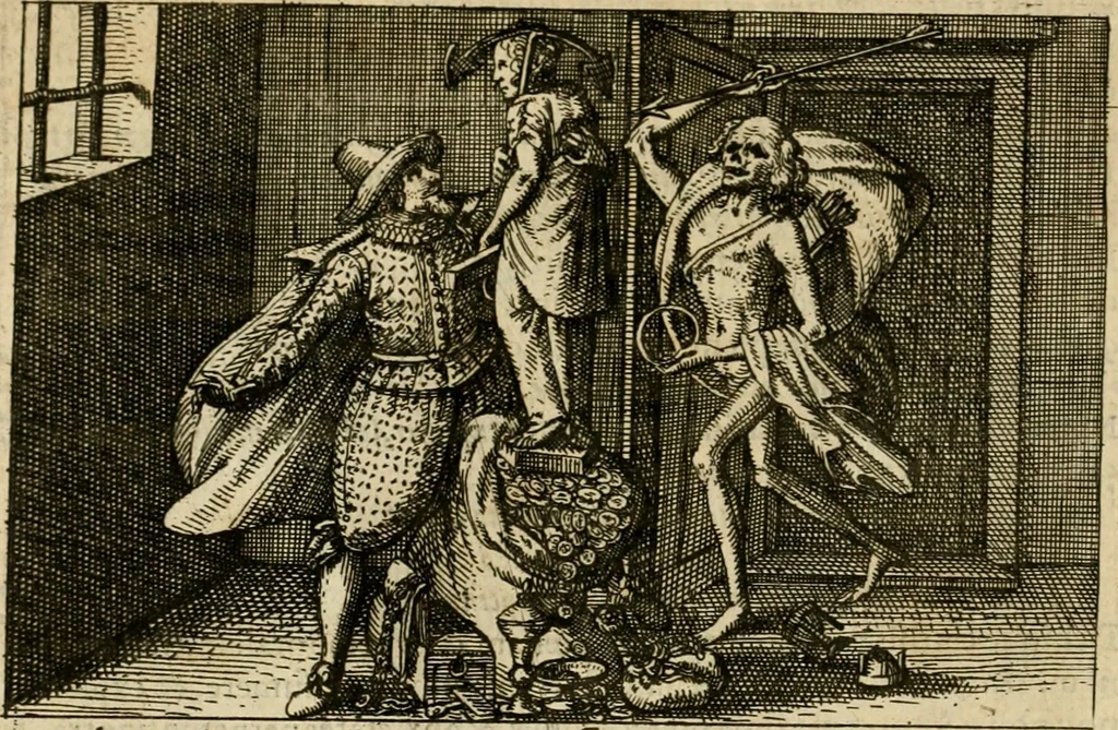 An illustration from Aereoplastes theo-sophicus, sive, Eicones mysticae : rarâ solertiâ, ac sagacitate singulari effictae, eaqu[ue] aere incisae ..., 1620, leaf 67