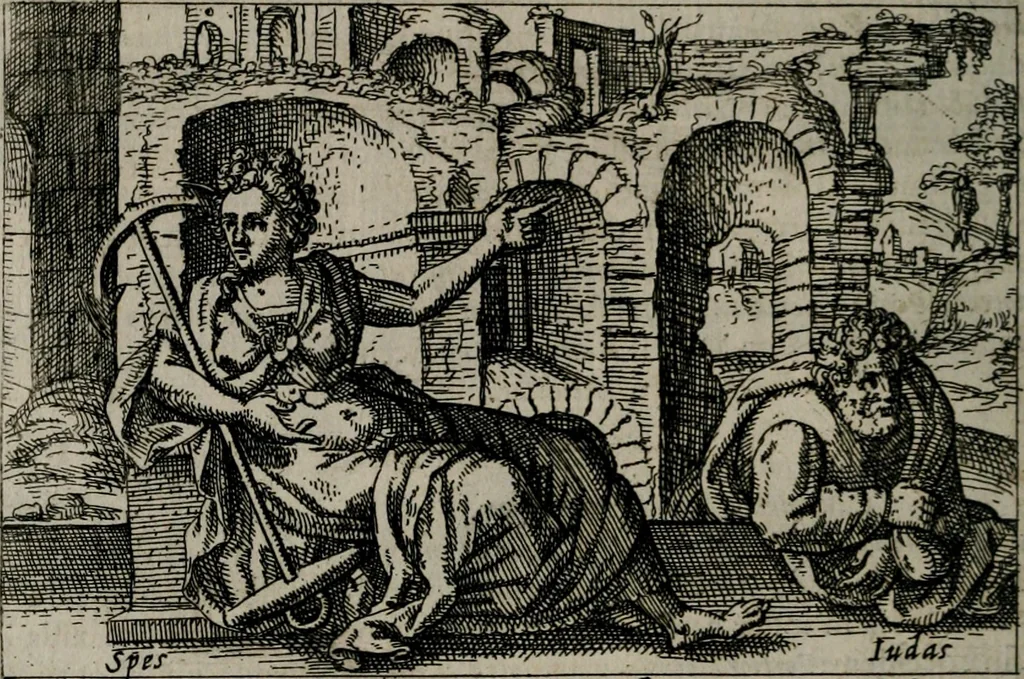 An illustration from Aereoplastes theo-sophicus, sive, Eicones mysticae : rarâ solertiâ, ac sagacitate singulari effictae eæq́[ue] æri incisæ : integram veræ theosophias rationem mirâ dexteritate adumbrantes : euolutione Latinâ ex Sacris Scripturis, sanctis patribus, philosophis, oratoribus, historicis ac poëtis tàm Græcis quàm Latinis Christianis iuxtà atq[ue]; gentibus nunc illuminatæ, ac bonorum bono editæ, 1620, leaf 137