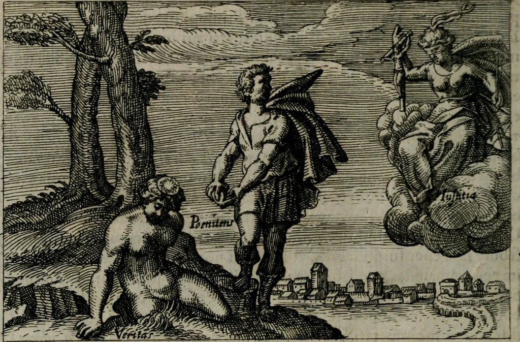 An illustration from Aereoplastes theo-sophicus, sive, Eicones mysticae : rarâ solertiâ, ac sagacitate singulari effictae eæq́[ue] æri incisæ : integram veræ theosophias rationem mirâ dexteritate adumbrantes : euolutione Latinâ ex Sacris Scripturis, sanctis patribus, philosophis, oratoribus, historicis ac poëtis tàm Græcis quàm Latinis Christianis iuxtà atq[ue]; gentibus nunc illuminatæ, ac bonorum bono editæ, 1620, leaf 159