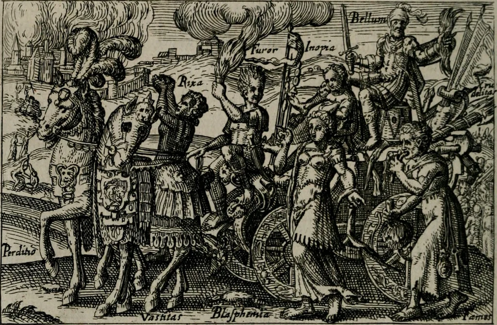 An illustration from Aereoplastes theo-sophicus, sive, Eicones mysticae : rarâ solertiâ, ac sagacitate singulari effictae eæq́[ue] æri incisæ : integram veræ theosophias rationem mirâ dexteritate adumbrantes : euolutione Latinâ ex Sacris Scripturis, sanctis patribus, philosophis, oratoribus, historicis ac poëtis tàm Græcis quàm Latinis Christianis iuxtà atq[ue]; gentibus nunc illuminatæ, ac bonorum bono editæ, 1620, leaf 31