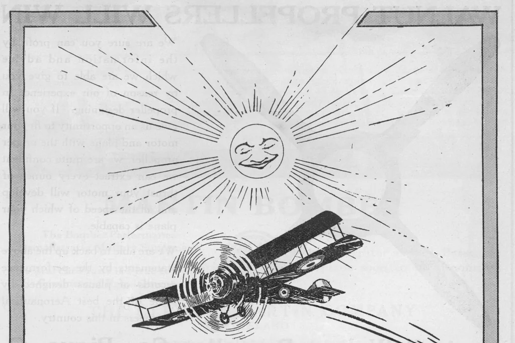 An illustration from Aerial Age Weekly (April 28, 1919), 1919, leaf 38