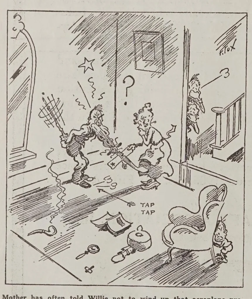 An illustration from Aerial age, 1922, leaf 450