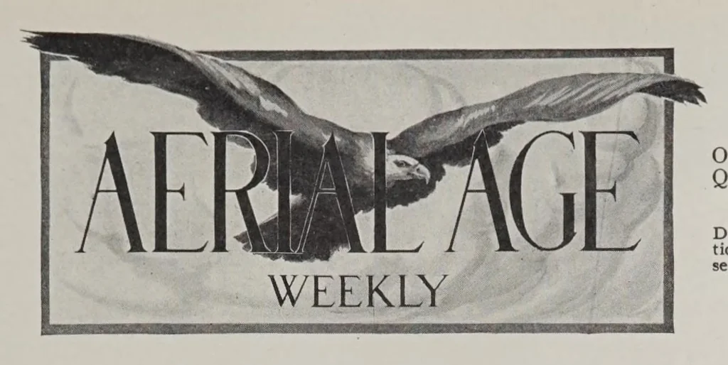 An illustration from Aerial age, 1922, leaf 235