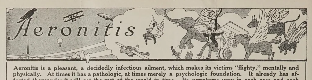 An illustration from Aerial age, 1922, leaf 562