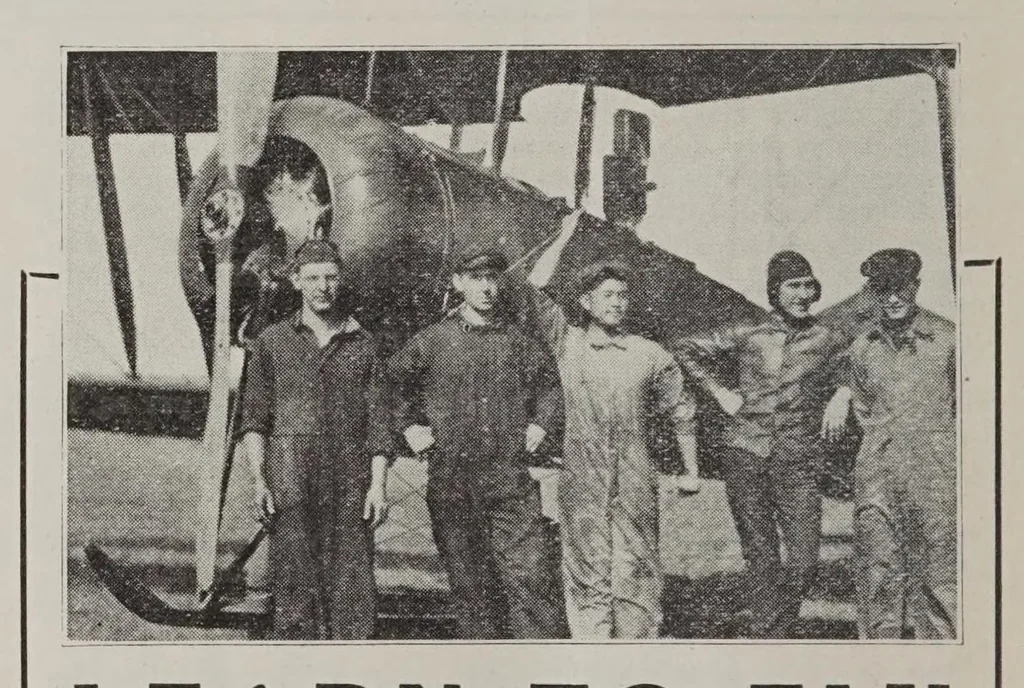 An illustration from Aerial age, 1922, leaf 34