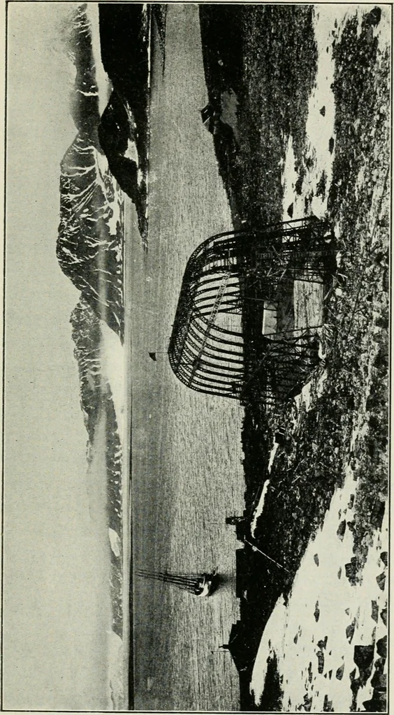 An illustration from The aerial age : a thousand miles by airship over the Atlantic Ocean; airship voyages over the Polar Sea, the past, the present and the future of aerial navigation, 1911, leaf 230