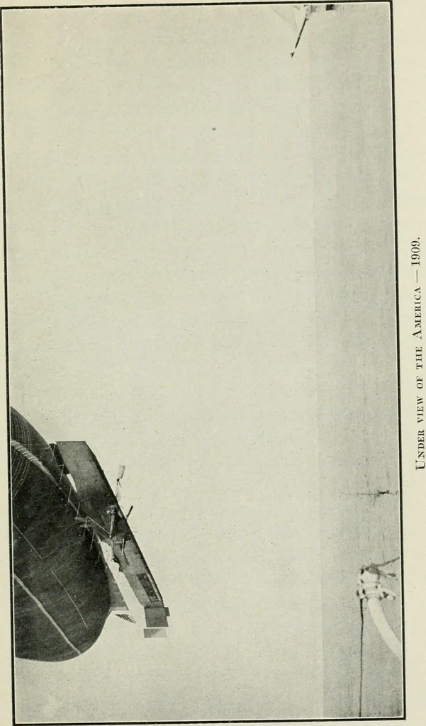 An illustration from The aerial age : a thousand miles by airship over the Atlantic Ocean; airship voyages over the Polar Sea, the past, the present and the future of aerial navigation, 1911, leaf 300