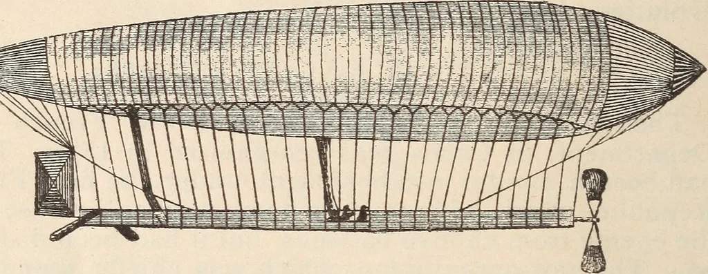 An illustration from Aerial navigation, 1891, leaf 19