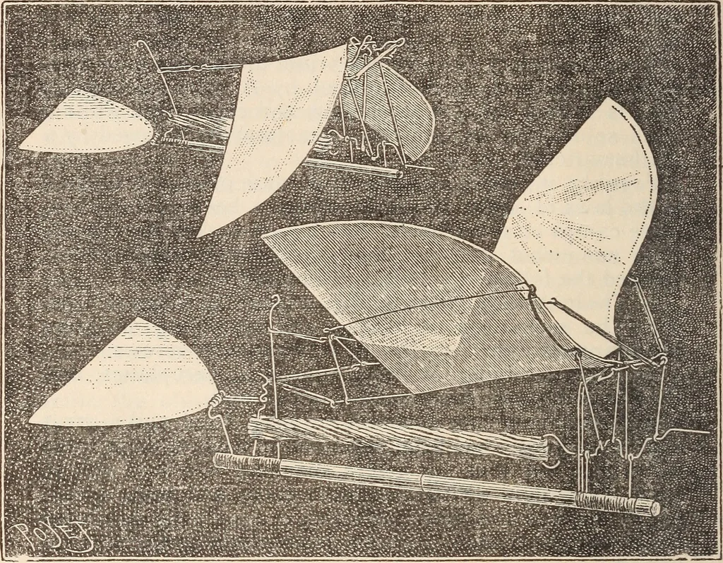 An illustration from Aerial navigation, 1891, leaf 29