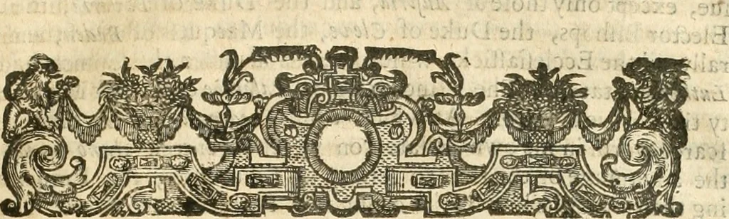An illustration from Aerius redivivus : or, the history of the Presbyterians. Containing the beginnings, progresse, and successes of that active sect. Their oppositions to monarchical and episcopal government. Their innovations in the church;: and, their imbroilments of the kingdoms and estates of Christendom in the pursuit of their designs. From the year 1536 to the year 1647, 1672, leaf 92