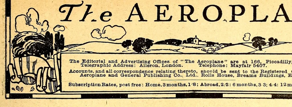 An illustration from The Aeroplane, 1911, leaf 559