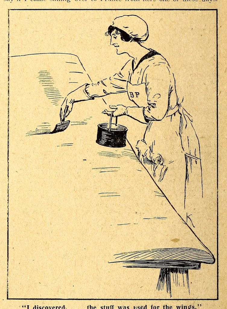 An illustration from The Aeroplane, 1911, leaf 700