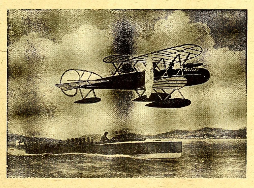An illustration from The Aeroplane, 1911, leaf 271