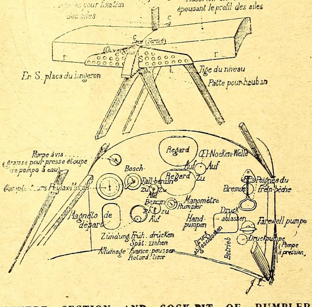 An illustration from The Aeroplane, 1911, leaf 446